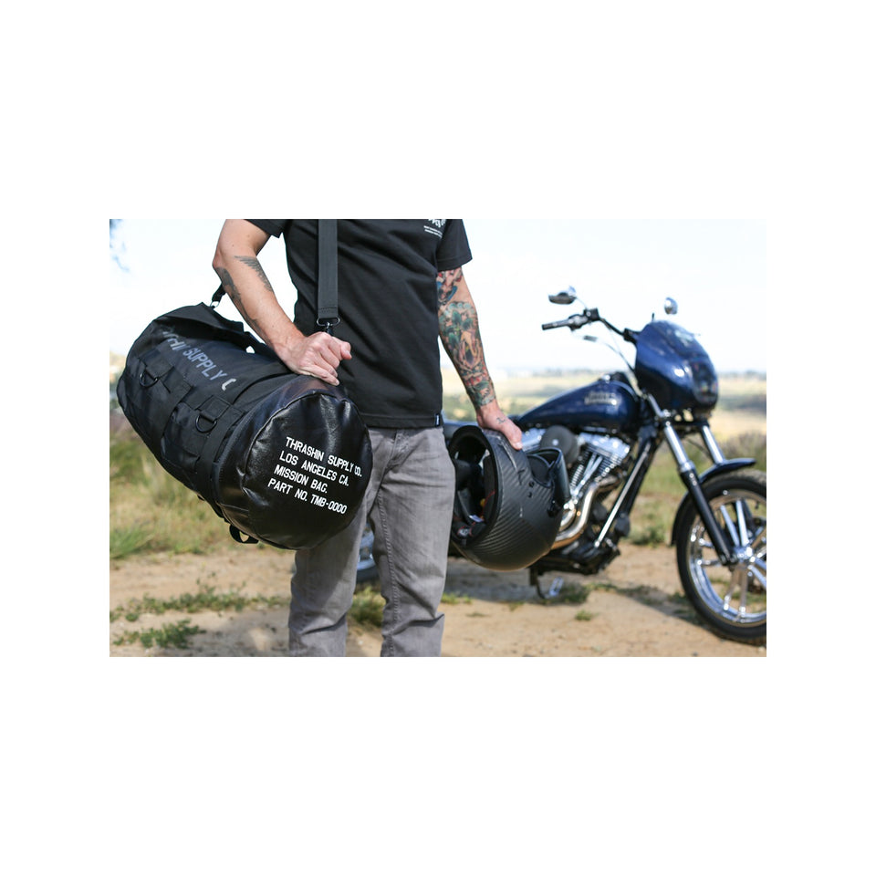 THRASHIN SUPPLY CO. - MISSION DUFFEL BAG - BLACK