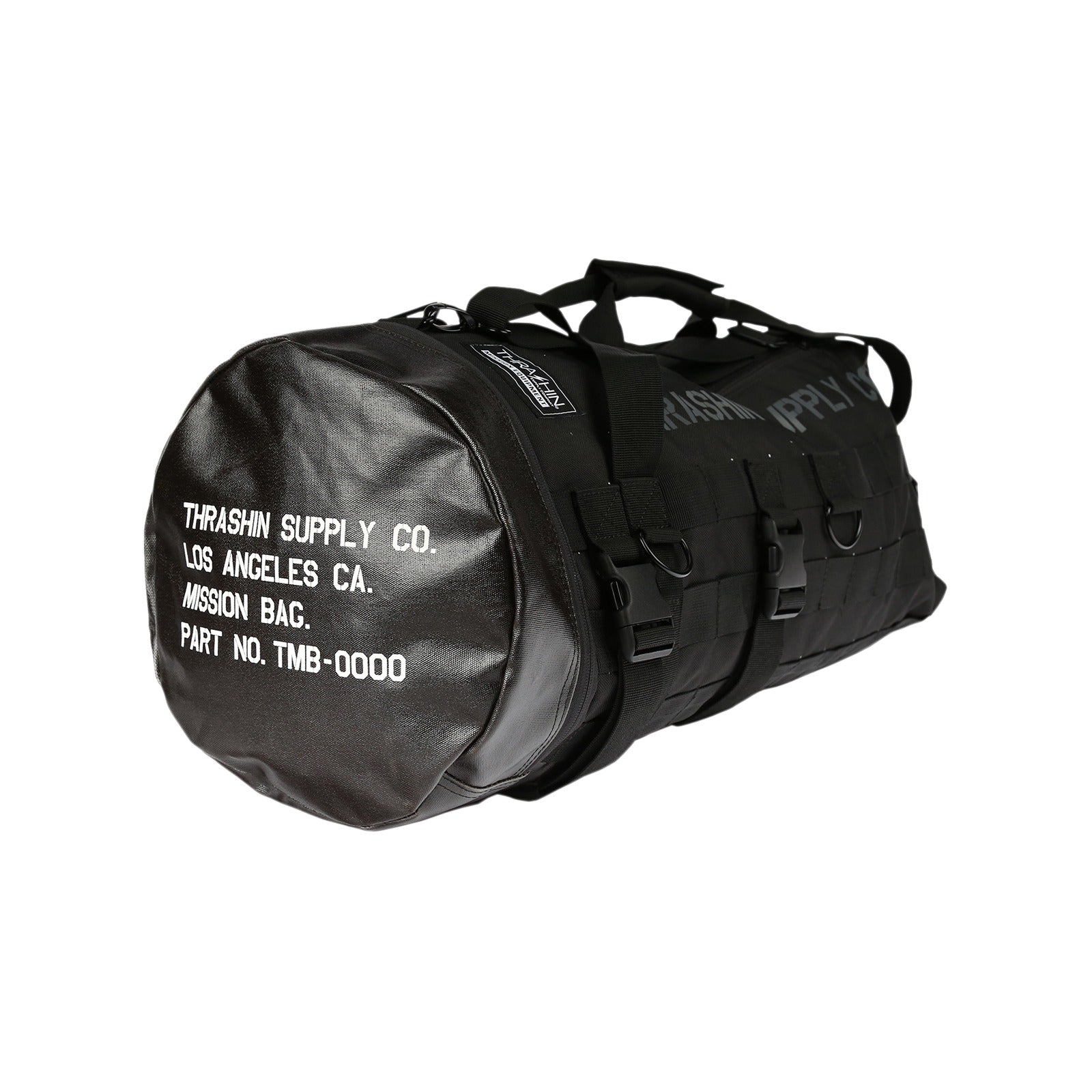 THRASHIN SUPPLY CO. - MISSION DUFFEL BAG - BLACK