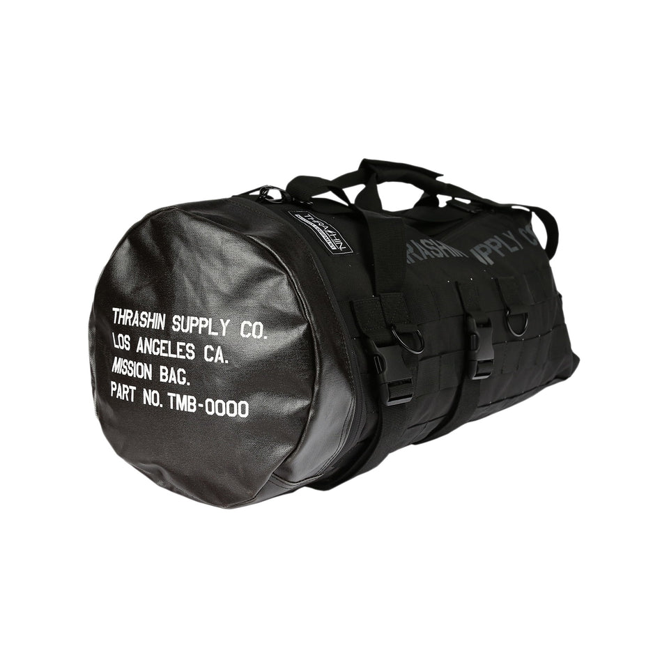 THRASHIN SUPPLY CO. - MISSION DUFFEL BAG - BLACK