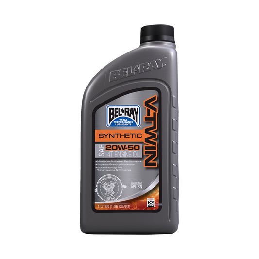 BEL-RAY - V-TWIN SYNTHETIC OIL - 20W-50 - 1L