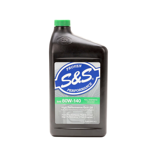 S&S CYCLE - SYNTHETIC GEAR OIL - 80W-140 - 1 U.S. QUART