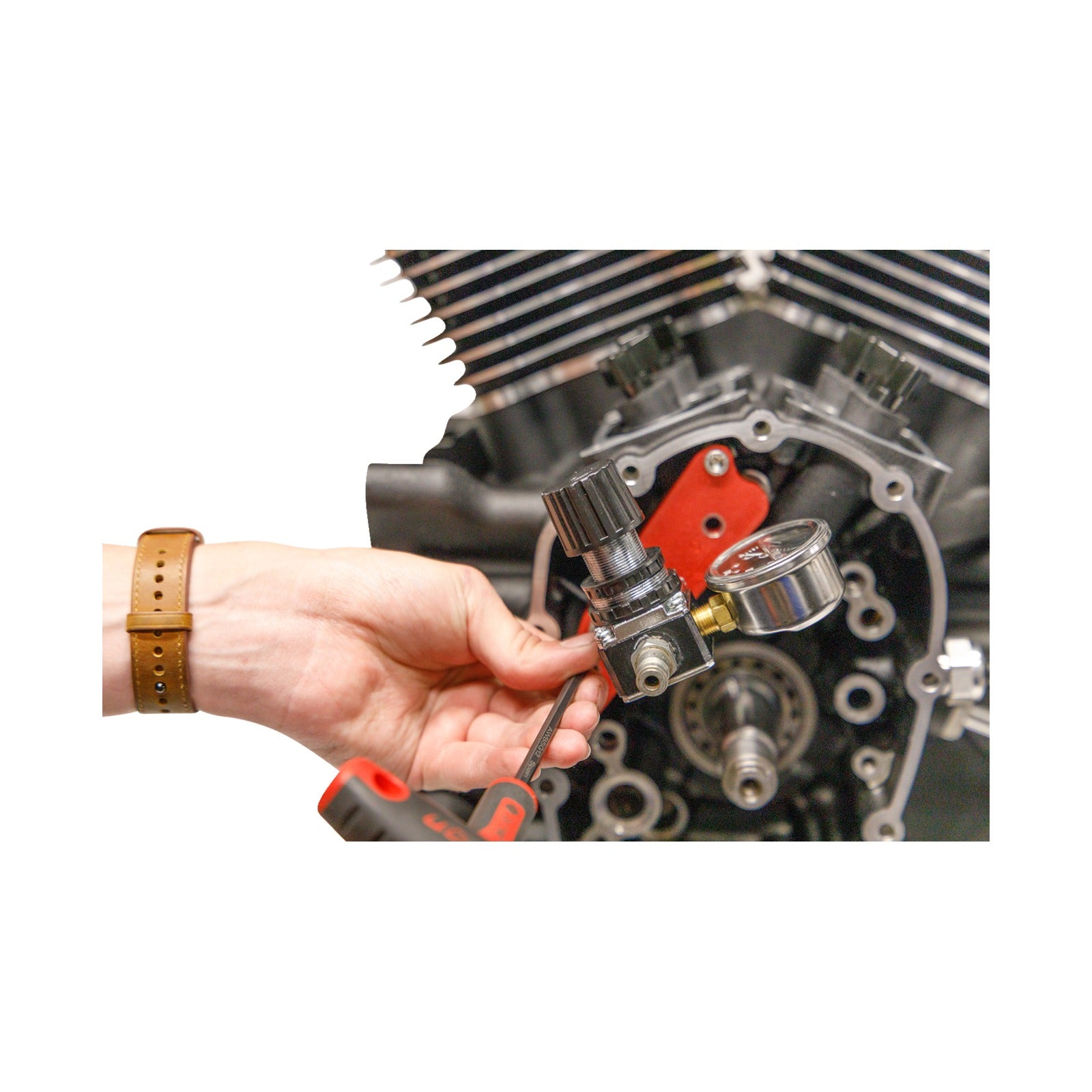 FEULING PARTS - TESTER - ENGINE CASE/PISTON COOLING/JET PRESSURE - M8/TWIN CAM
