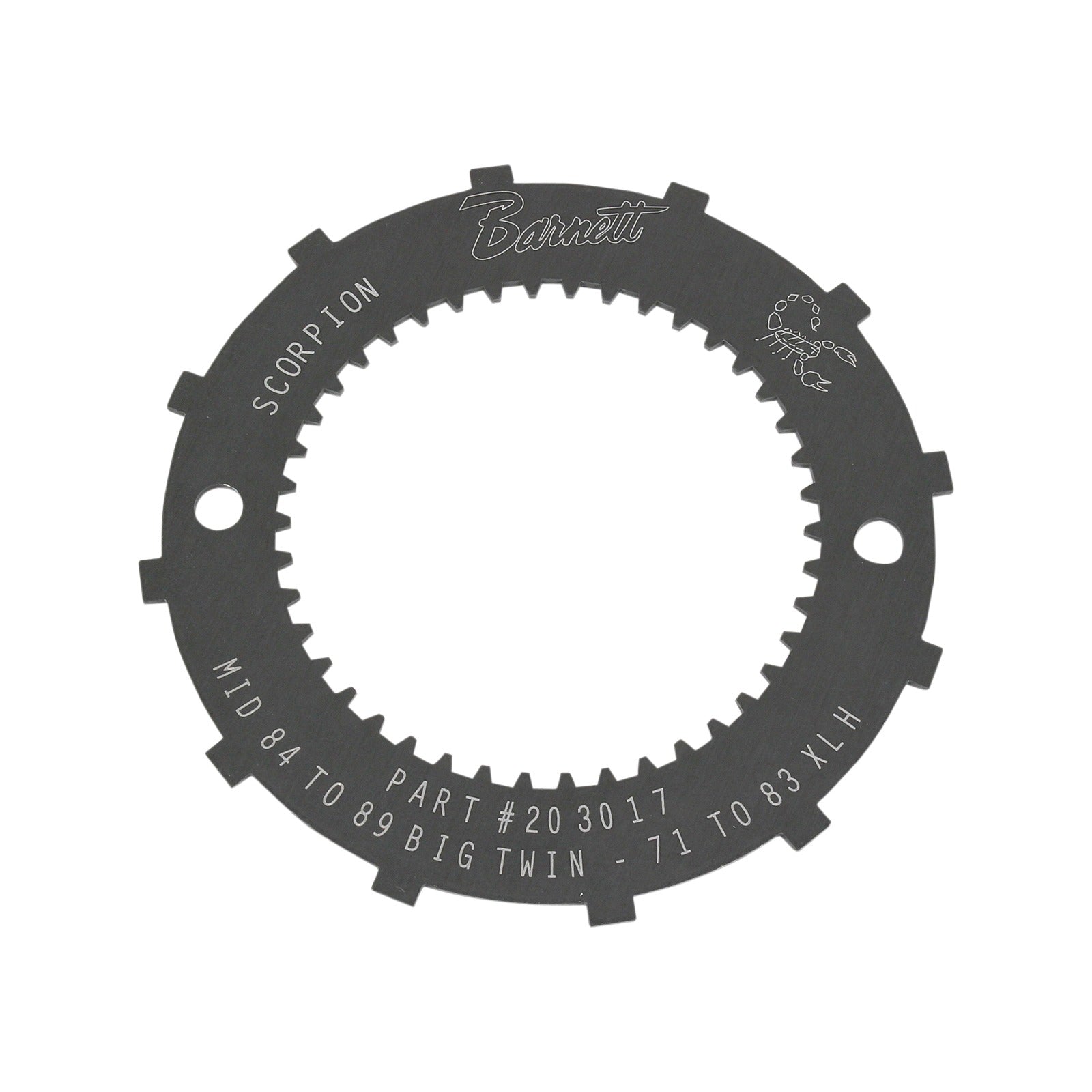 BARNETT - LOCK PLATE - CLUTCH BASKET - SCORPION - '71-'83 XL/'86-'89 FXR/SOFTAIL/TOURING