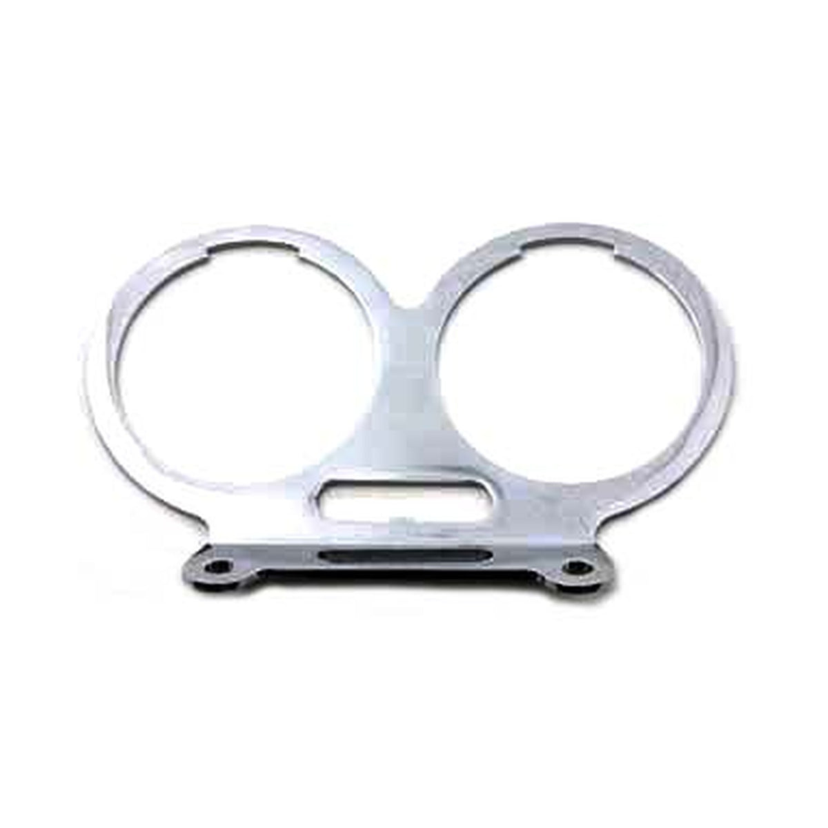 V-TWIN MFG - DUAL GAUGE MOUNT BRACKET - CHROME
