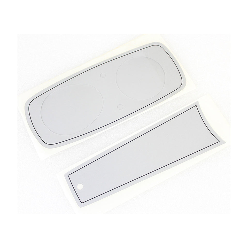 V-TWIN MFG - FXR DASH DECAL SET - SILVER