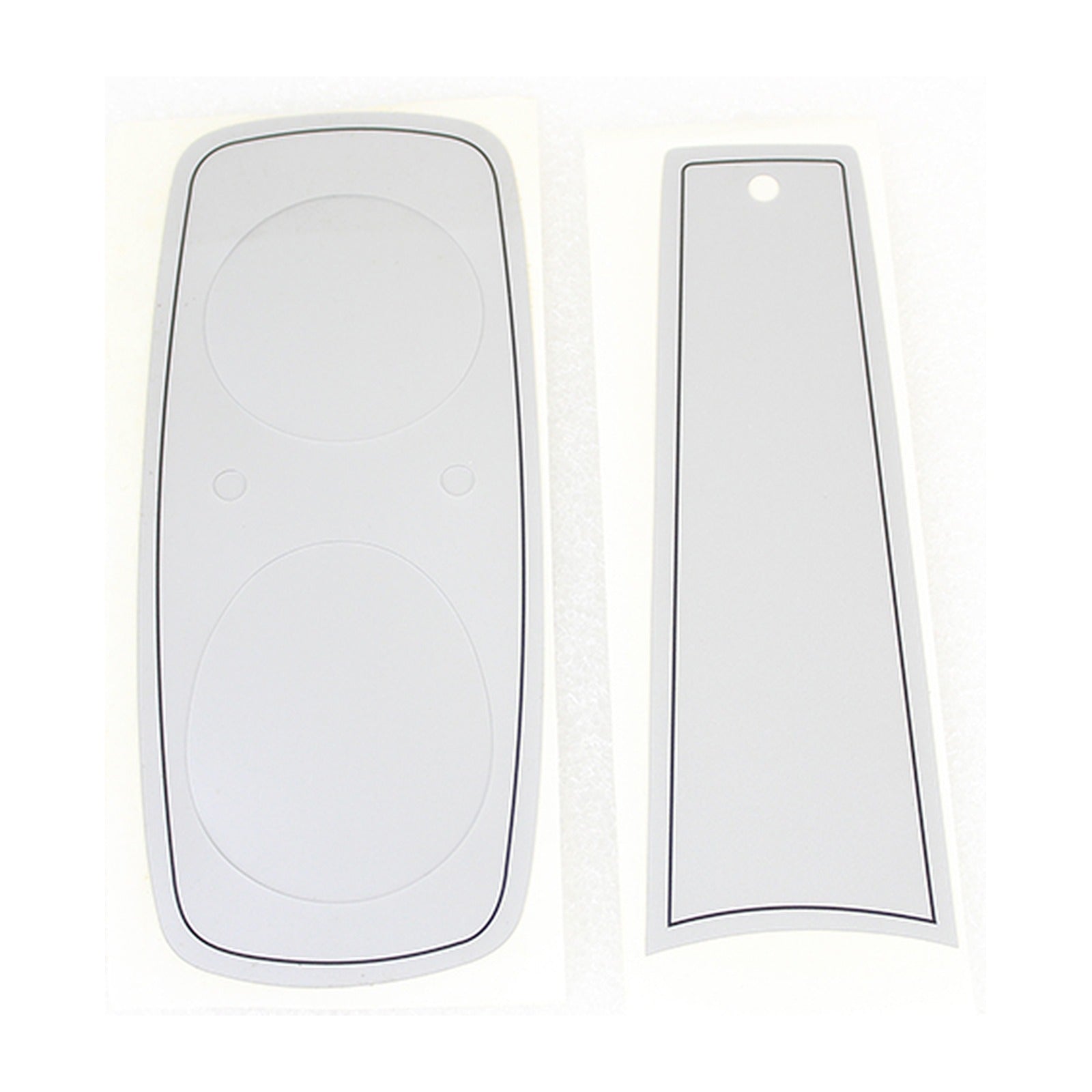 V-TWIN MFG - FXR DASH DECAL SET - SILVER
