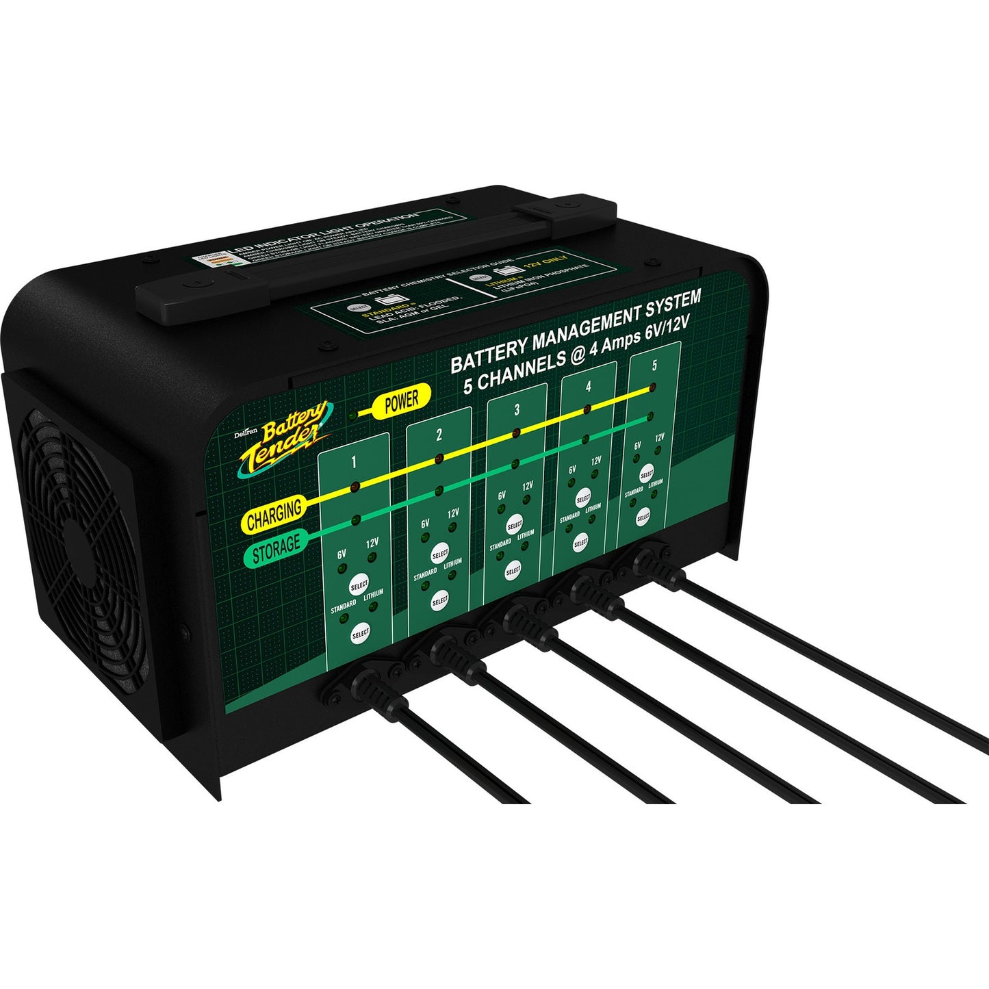 BATTERY TENDER - BATTERY MANAGEMENT SYSTEM CHARGER - 5 BANK BATTERY CHARGER