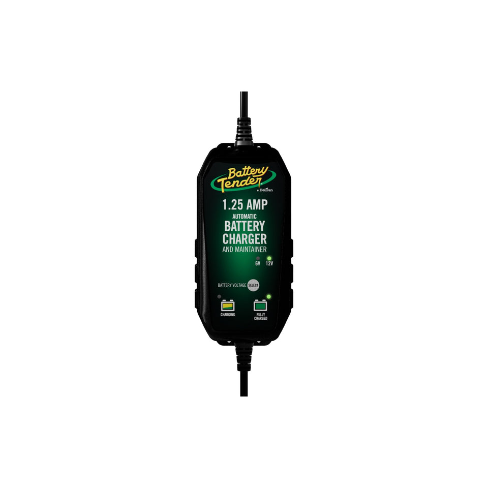 BATTERY TENDER - SELECTABLE 1.25 AMP CHARGER 6/12 VOLT