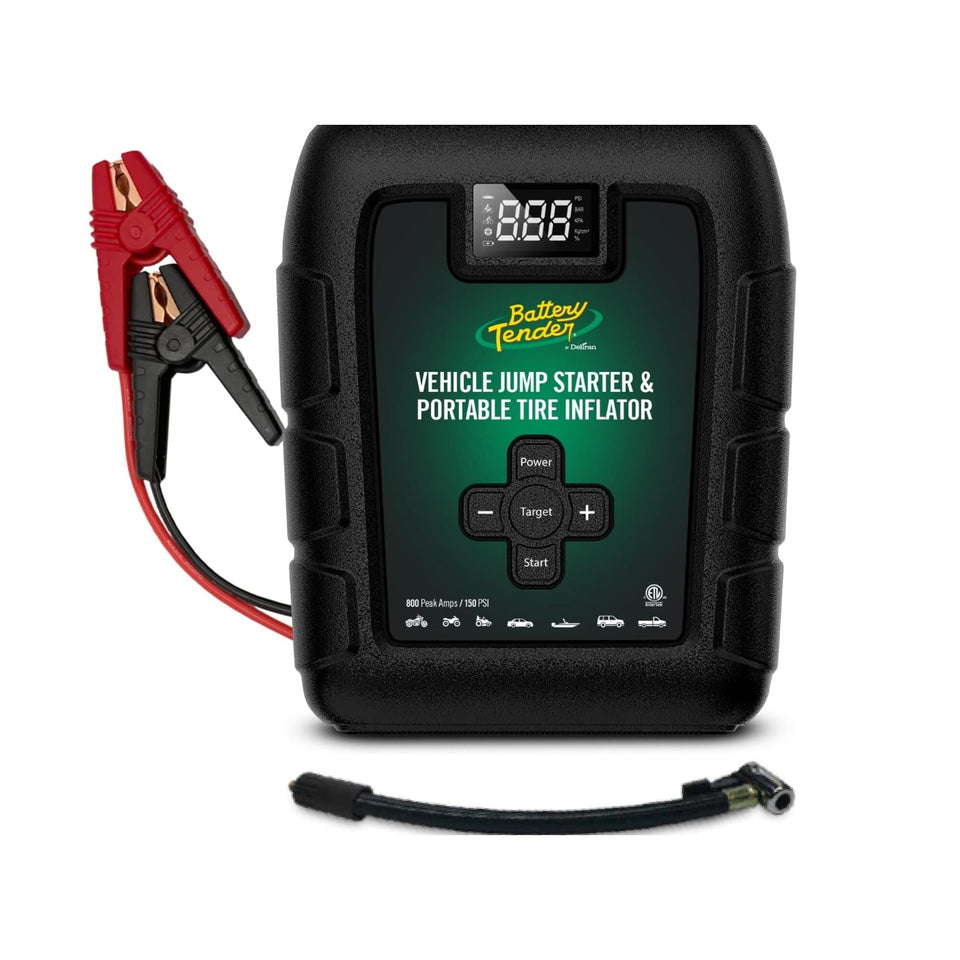 BATTERY TENDER - 800A 12V LITHIUM JUMP STARTER & TIRE INFLATOR