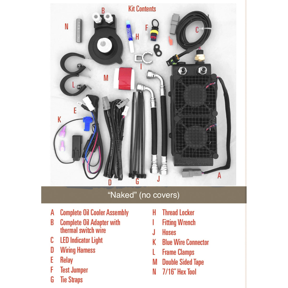 ULTRACOOL - NAKED OIL COOLER M8 17-23