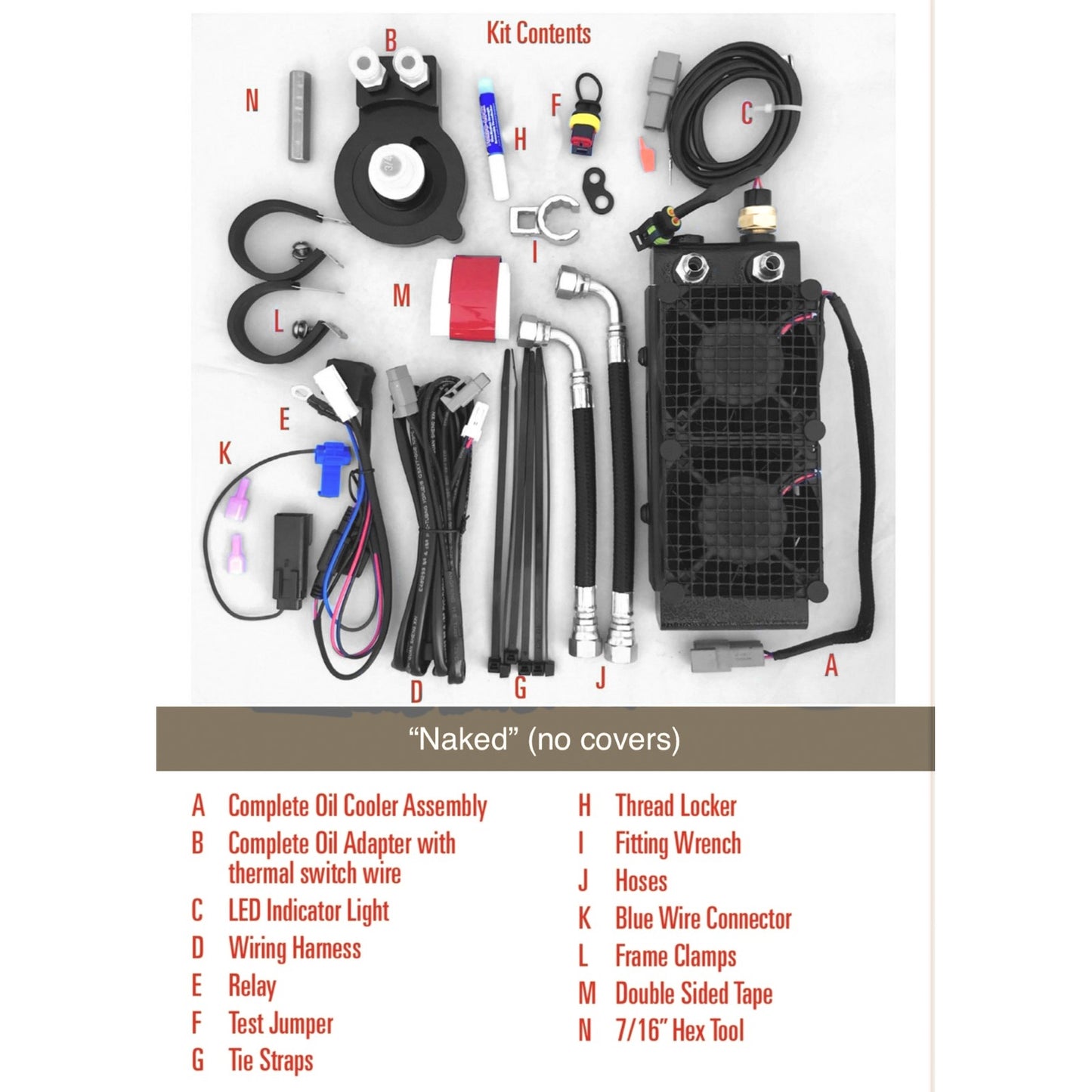 ULTRACOOL - NAKED OIL COOLER M8 17-23