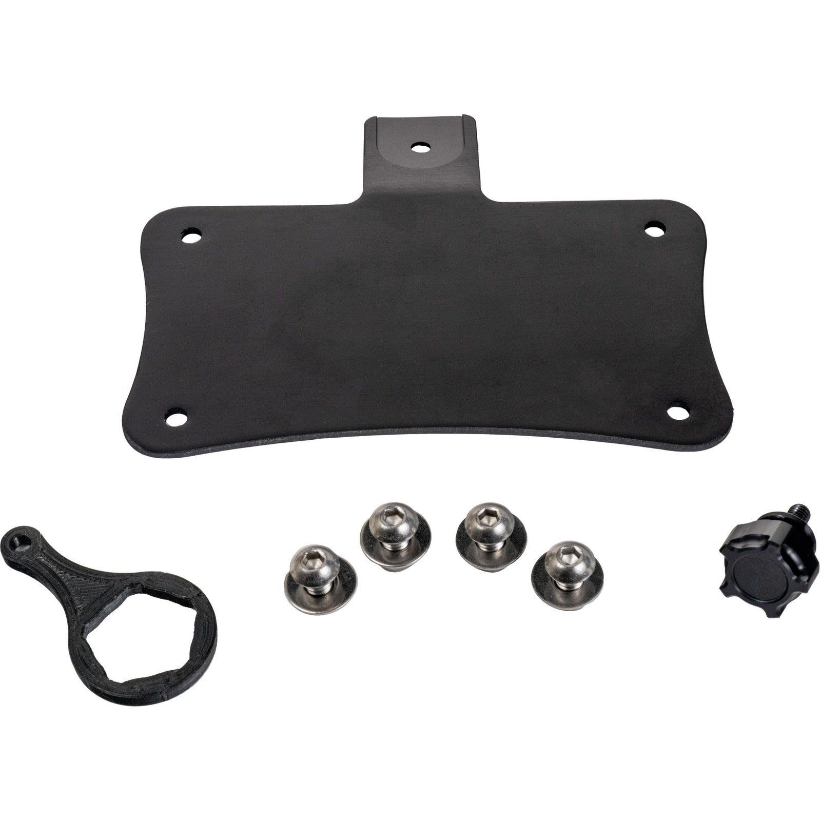 HOFMANN DESIGNS - LAYDOWN LICENSE PLATE MOUNT BLACK
