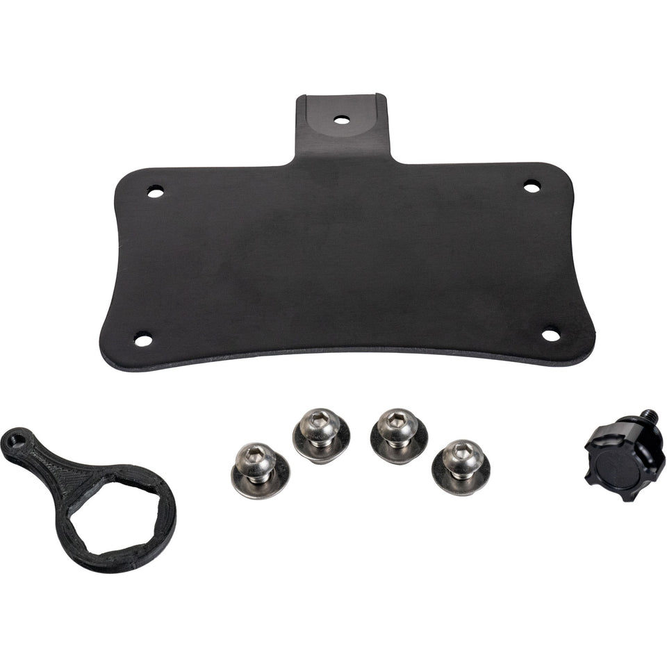 HOFMANN DESIGNS - LAYDOWN LICENSE PLATE MOUNT BLACK