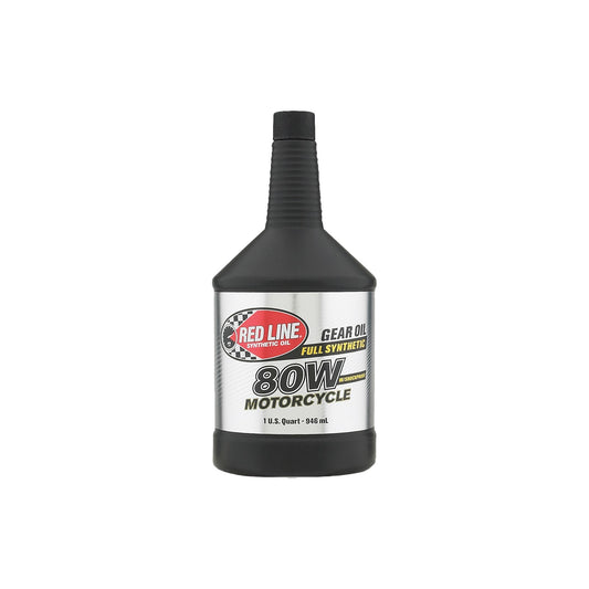 RED LINE - GEAR OIL W/SHOCKPROOF 80W 1 QT (12/CASE SOLD EA)