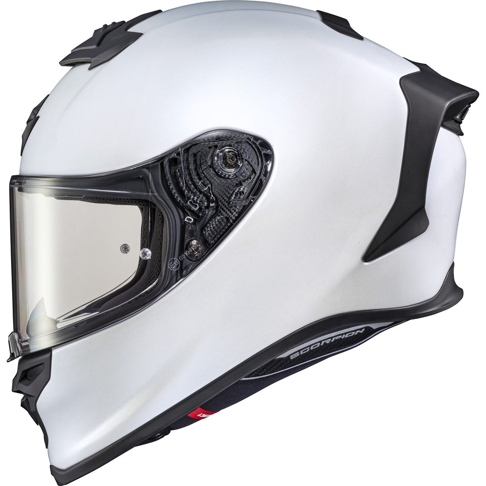SCORPION EXO - EXO-R1 AIR FULL FACE HELMET MATTE PEARL WHITE SM
