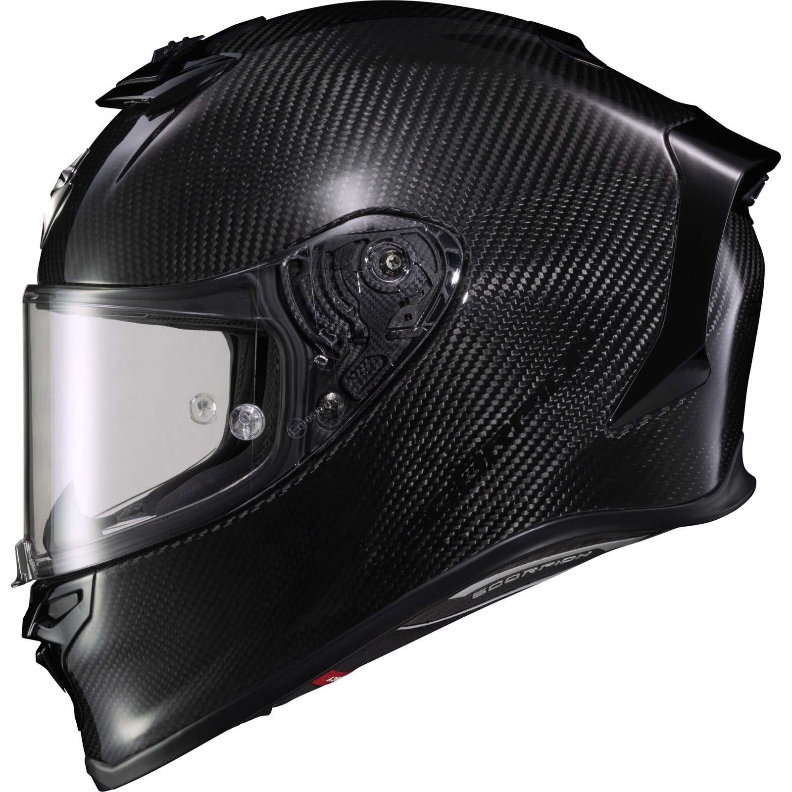 SCORPION EXO - EXO-R1 AIR FULL FACE HELMET CARBON GLOSS BLACK XS