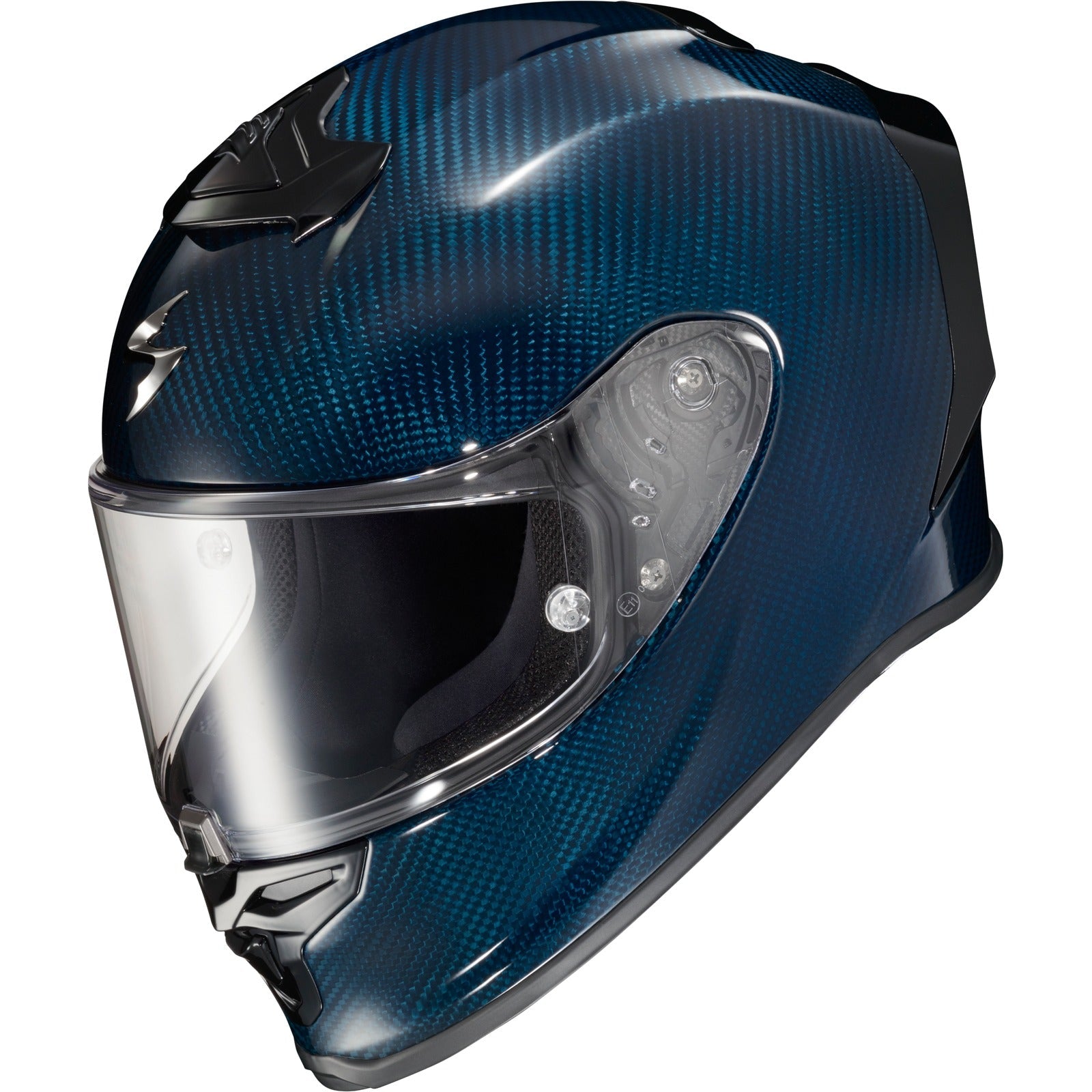 SCORPION EXO - EXO-R1 AIR FULL FACE HELMET CARBON BLUE XS