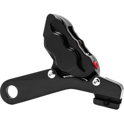 HAWG HALTERS INC - 4 PIST REAR CALIPER KIT BLACK 25MM FLT 08-UP