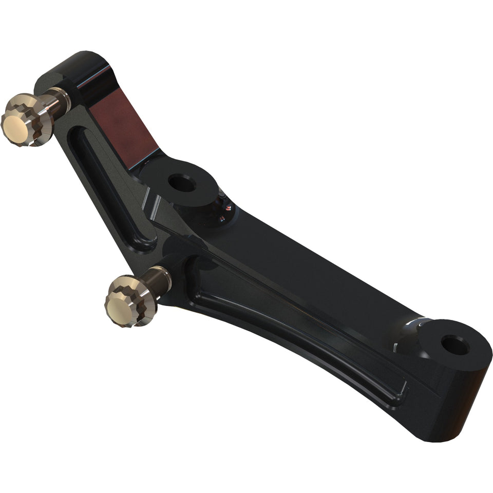 HAWG HALTERS INC - RADIAL CALIPER ADAPTOR BRACKET - RADIAL MOUNT ADAPT BRACKET UNIV RH/LH BLACK