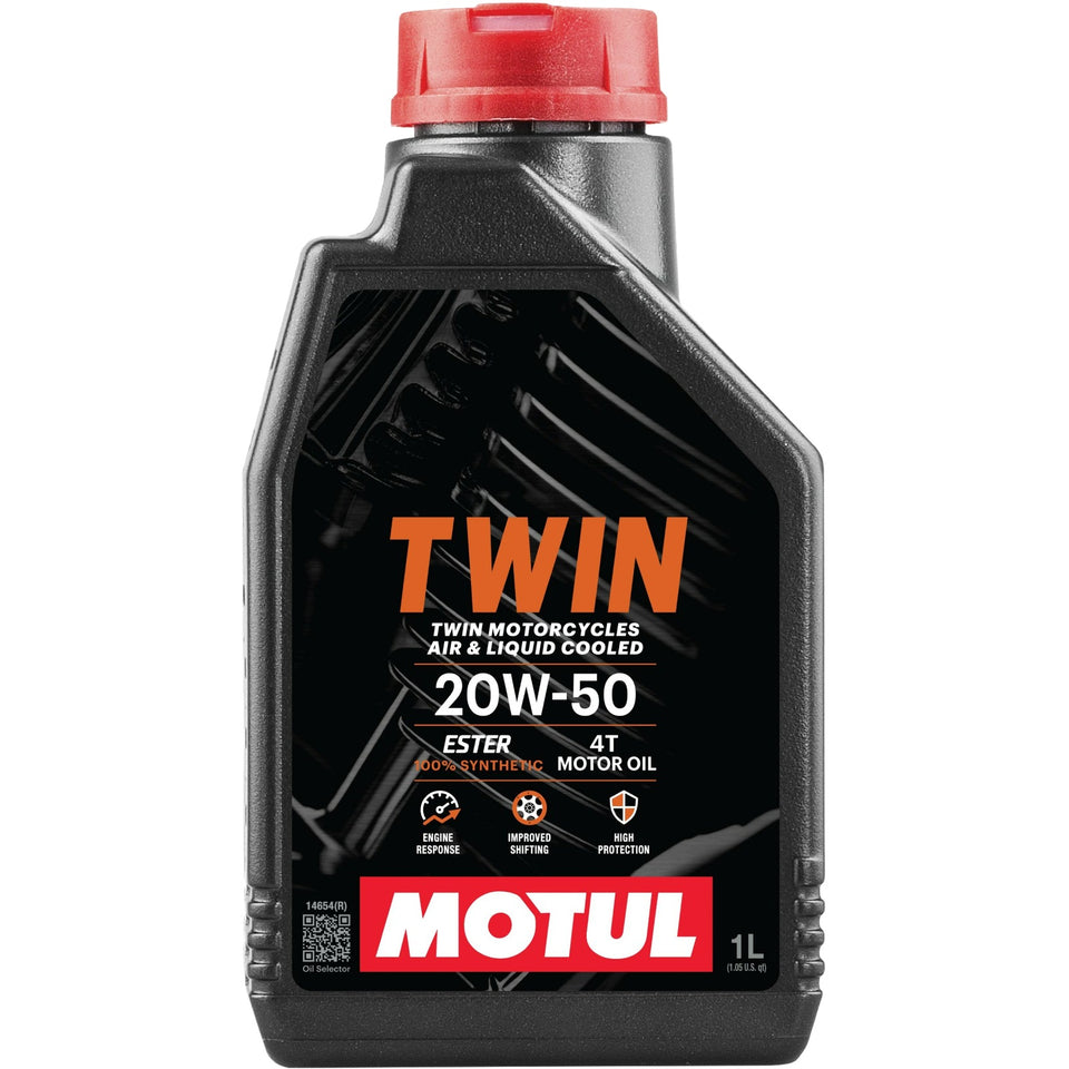 MOTUL - MOTUL TWIN 100% SYN OIL 20W50 1QT