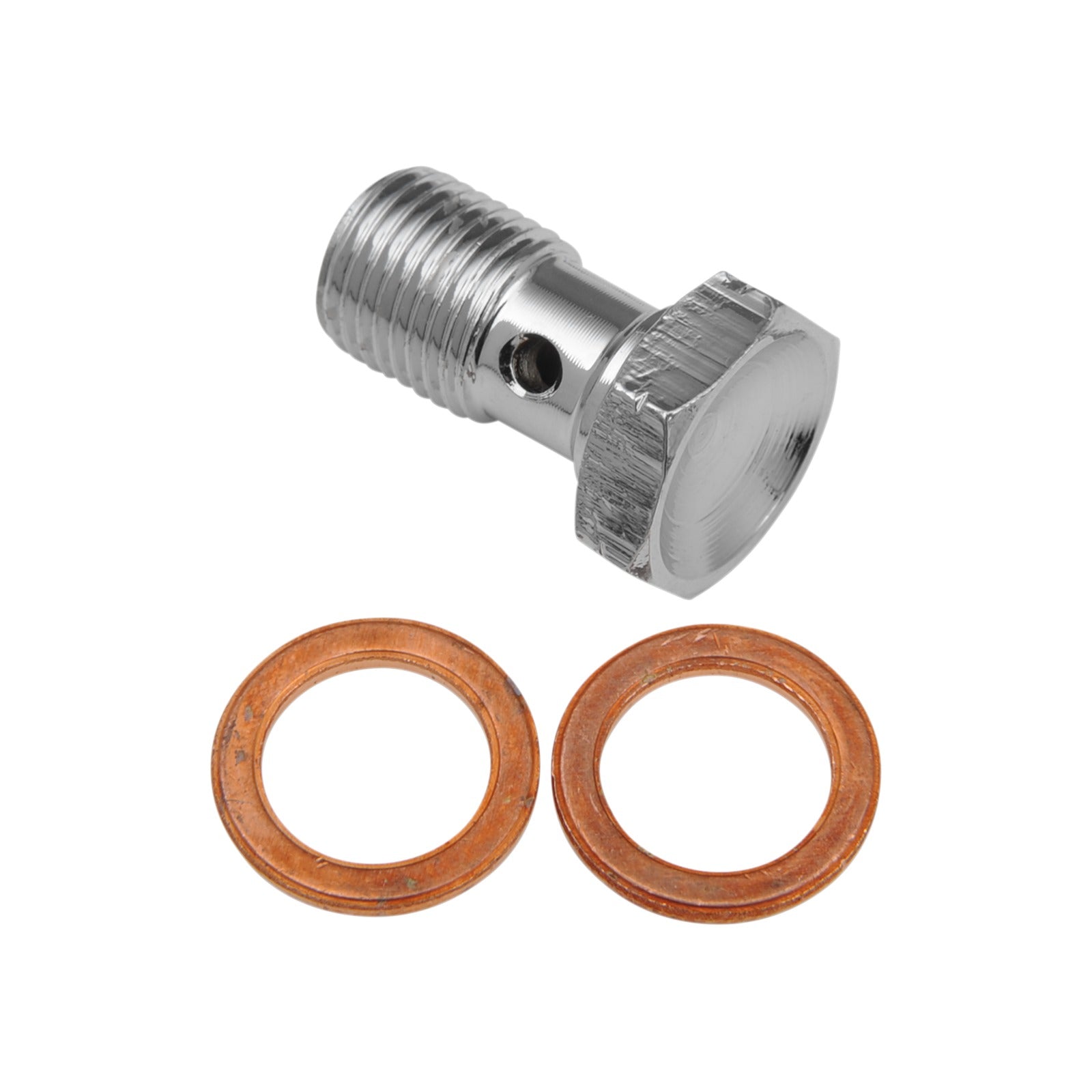 GOODRIDGE - BANJO BOLT - M10 X 1.0 - SINGLE - CHROME