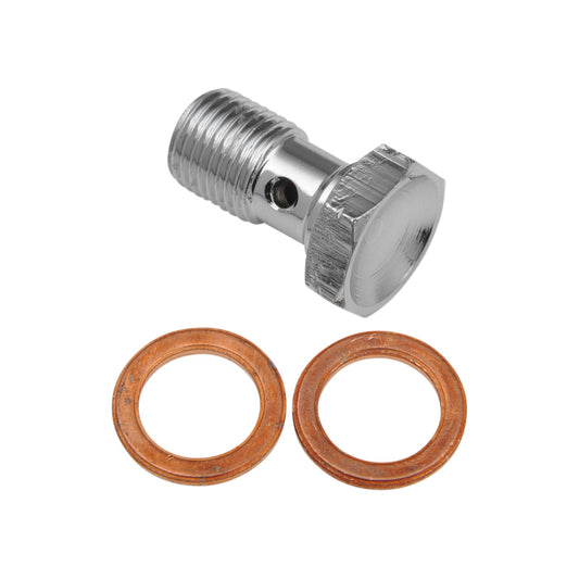 GOODRIDGE - BANJO BOLT - M10 X 1.0 - SINGLE - CHROME