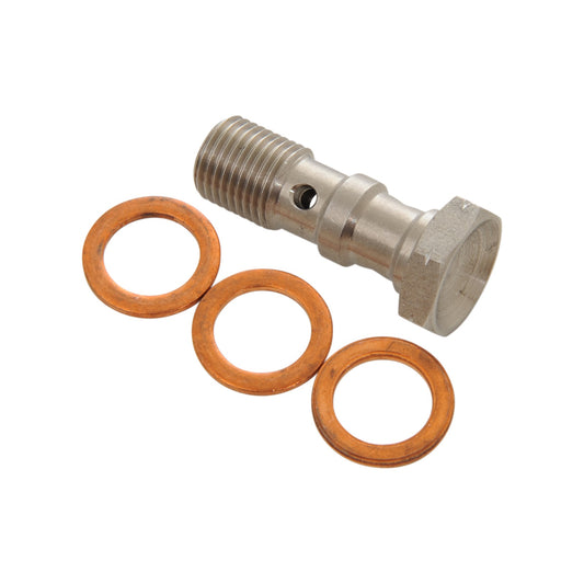 GOODRIDGE - BANJO BOLT - M10 X 1.0 - DOUBLE - STAINLESS STEEL