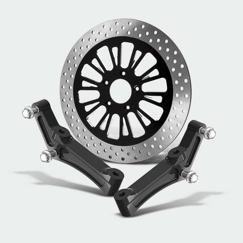 HAWG HALTERS INC - RADIAL CALIPER ADAPTOR BRACKET - RADIAL MOUNT ADAPT BRACKET UNIV RH/LH BLACK