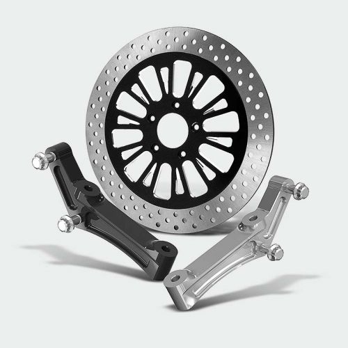 HAWG HALTERS INC - RADIAL CALIPER ADAPTOR BRACKET - RADIAL MOUNT ADAPT BRACKET UNIV RH/LH BLACK