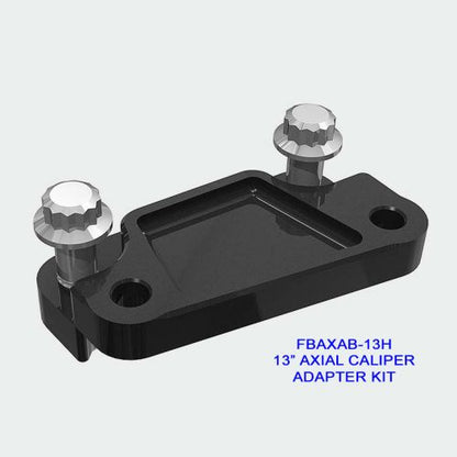HAWG HALTERS INC - CALIPER ADAPTOR BRACKET - CALIPER ADT BRKT 13" RTR LH FOR STK CALIPER BLACK