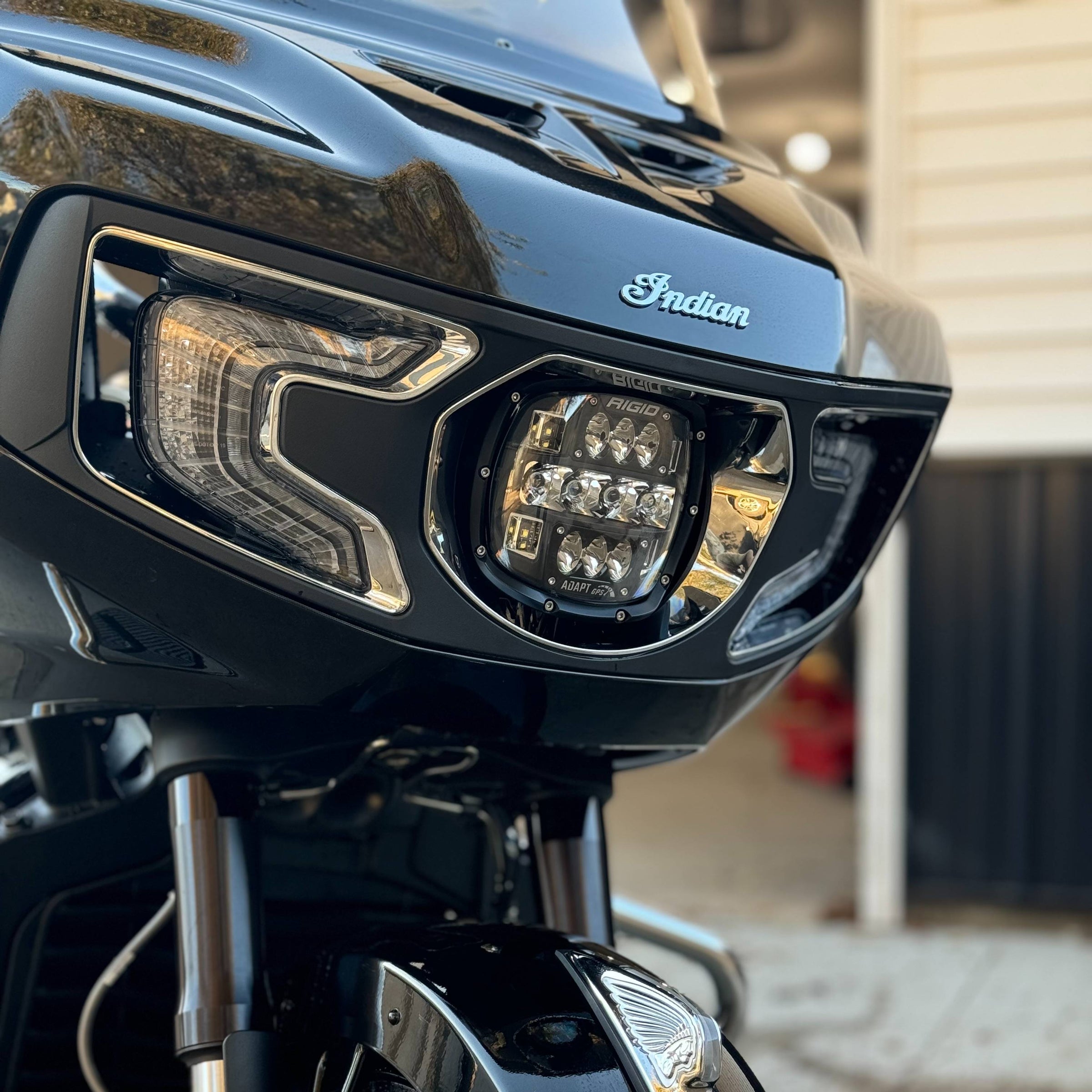 INDIAN CHALLENGER KLEENMOTO x RIGID INDUSTRIES ADAPT XP RETROFIT KIT