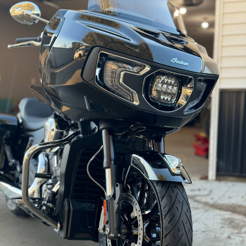 INDIAN CHALLENGER KLEENMOTO x RIGID INDUSTRIES ADAPT XP RETROFIT KIT