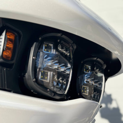 24+ ROAD GLIDE RIGID INDUSTRIES ADAPT XP MOUNTING BRACKET AND WIRING HARNESS