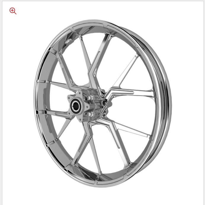 SMT PS.02 chrome Harley wheel