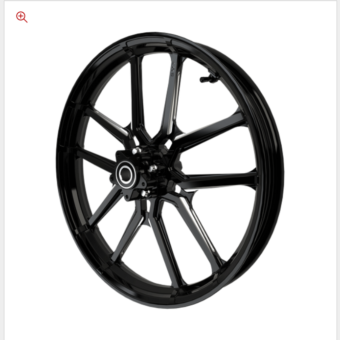 SMT PS.03 black double cut Harley wheel