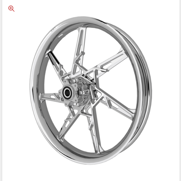 SMT PS.04 chrome Harley wheel