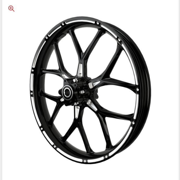 SMT PS.05 black double cut Harley wheel