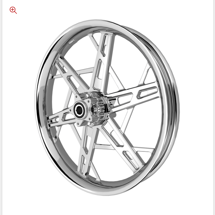 SMT PS.06 chrome Harley wheel