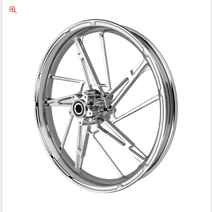 SMT PS.08 chrome Harley wheel
