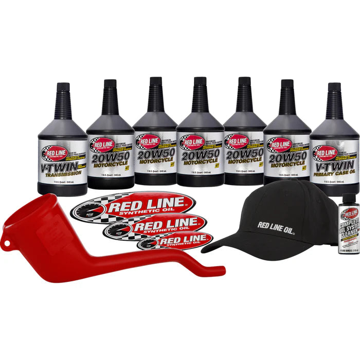 RED LINE SYNTHETIC OIL V-Twin Powerpack Kit 20w50