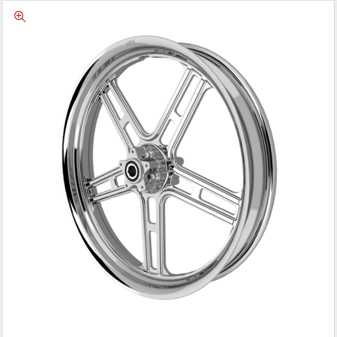 SMT RetroSpec 01 chrome Harley wheel