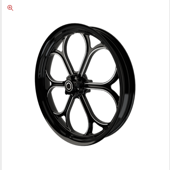 SMT RetroSpec 05 black double cut Harley wheel