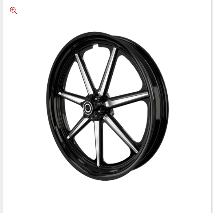 SMT RetroSpec 06 black double cut Harley wheel