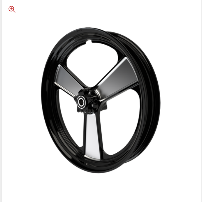 SMT RetroSpec 08 black double cut Harley wheel