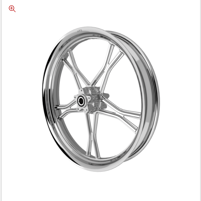 SMT RetroSpec 10 chrome Harley wheel