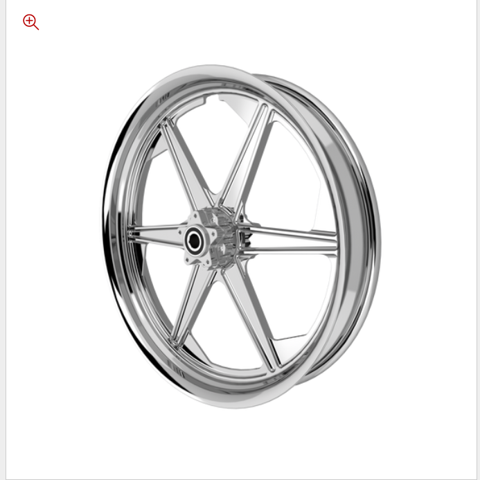 SMT RetroSpec 11 chrome Harley wheel
