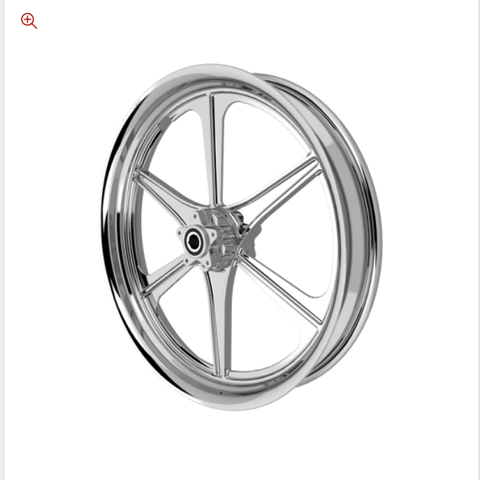 SMT RetroSpec 16 chrome Harley wheel