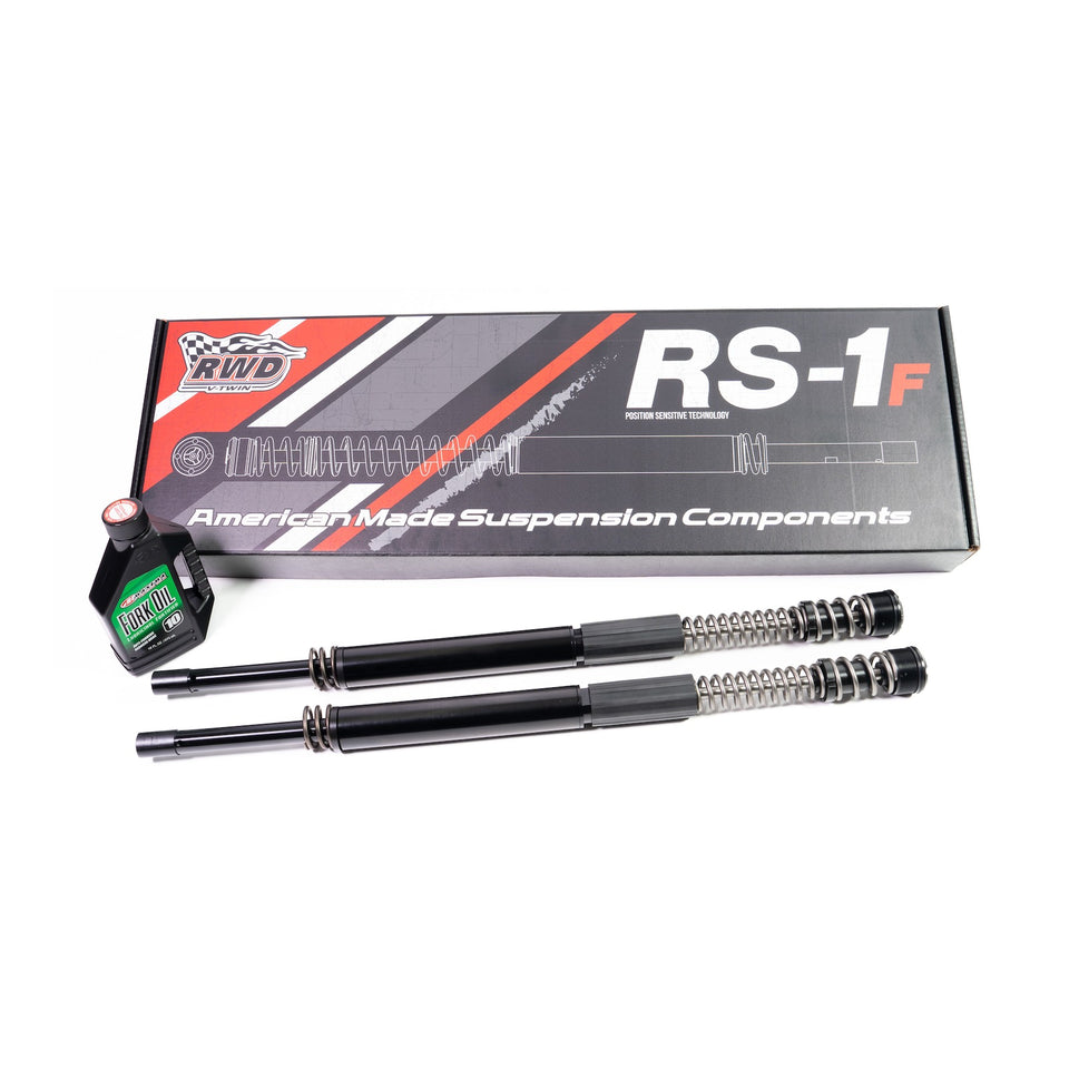 RWD RS-1F Dyna +2" Fork Cartridge Kit W/ Extended Tubes 2006 - 2017 Harley Davidson Dyna