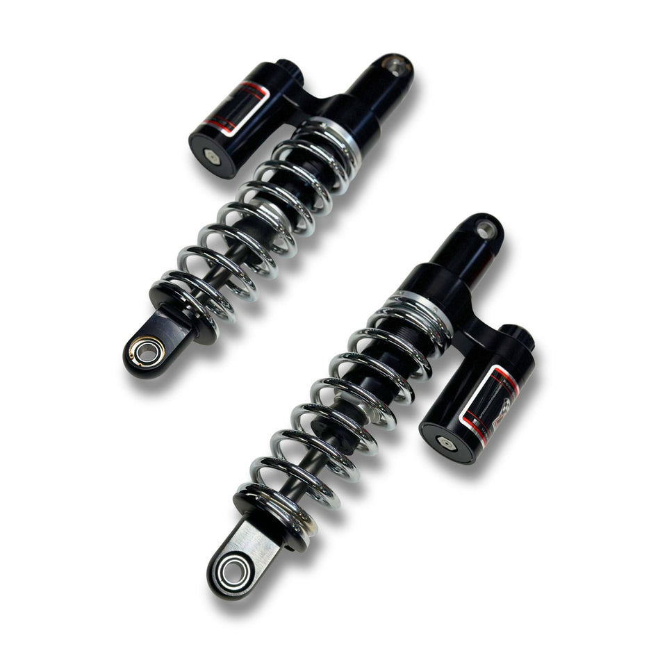 RWD RS-2 Rear Shock Absorber for 1991 - 2017 Dyna (CHROME SPRINGS)