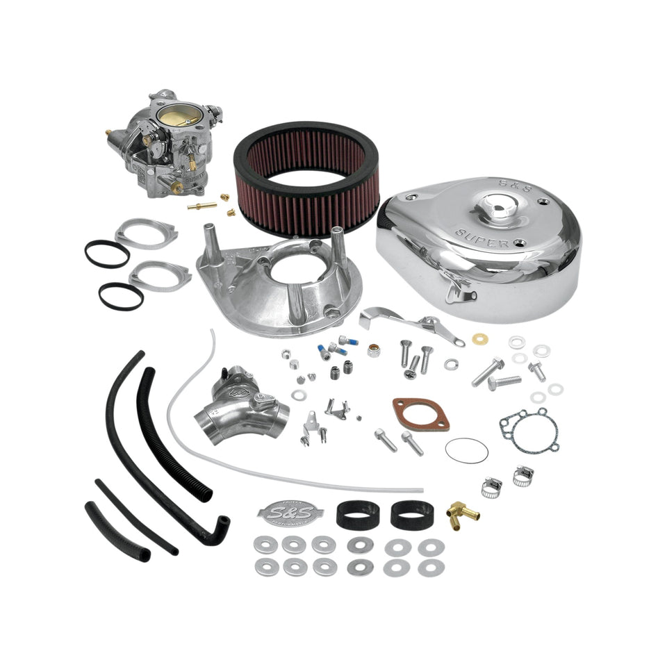 S&S CYCLE - SUPER E CARBURETOR KIT WITH MANIFOLD - BIG TWIN